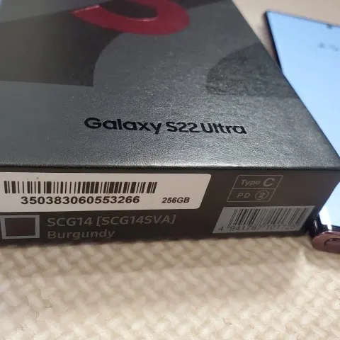 GALAXYs22 Ultra バーガンディ 赤ロムの画像（2）