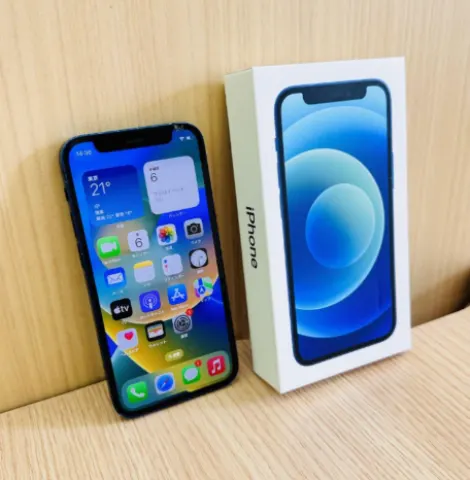 iPhone12 mini 64GB ブルー SIMフリー 箱、充電器付きの画像（0）