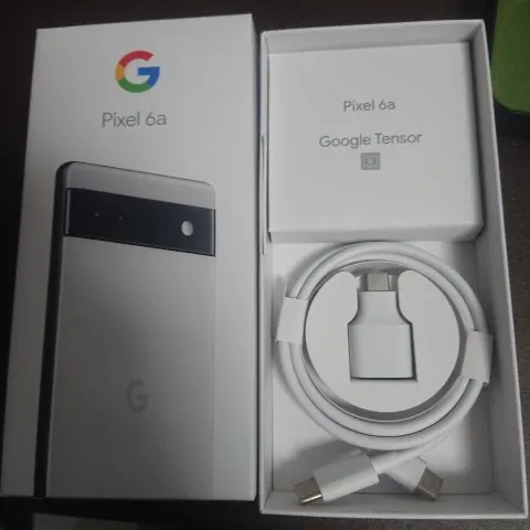 美品 箱/付属品完品 Google Pixel 6a chalkの画像（2）