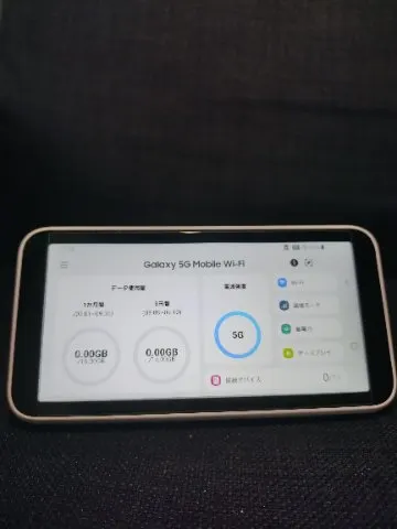 Galaxy 5G Mobile Wi-Fi SCR01 UQ wimax ポケットWiFi モバイルルーターの画像（0）