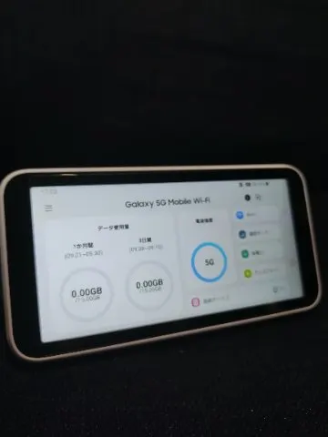 Galaxy 5G Mobile Wi-Fi SCR01 UQ wimax ポケットWiFi モバイルルーターの画像（3）