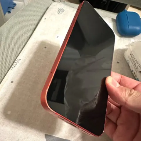 ジャンク　SIMフリー　iPhone 12　64GB　レッド　箱付き　バッテリー：78％　MGHQ3J/A au Appleの画像（2）
