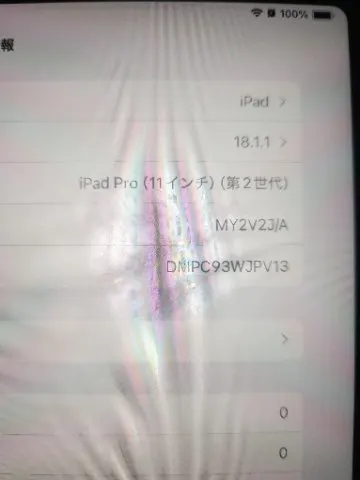 iPad Pro11 第2世代 128G スペースグレイの画像（2）
