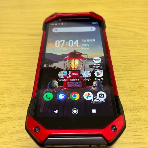 【美品】TORQUE 5G 128GB 赤ロムの画像（1）