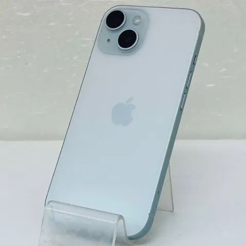 iPhone15 128GB SIMフリー 新品同様 MTML3J/A 赤ロム ジャンク ブルー 送料無料の画像（2）