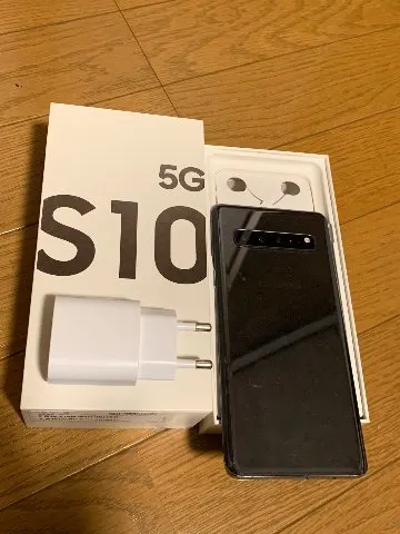 SM-G977N Galaxy S10 5G 8GB/512GB 韓国版SIMフリー　ブラック　少し訳ありの画像（1）