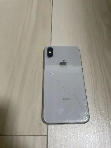 iPhone - iPhoneXS シルバー 256GB ジャンク ジャンク】iPhoneXs シルバー 256GB 背面・画面割れ（34253