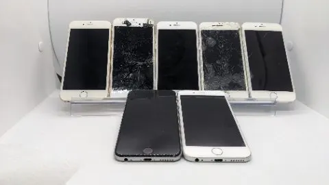 【ジャンク品・初期化済・SIMロック解除済】iPhone6 7台セットの画像(0)