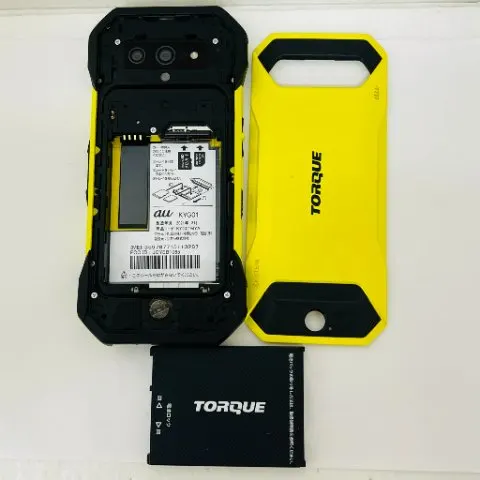 TORQUE 5G SIMフリー KYG01 au 赤ロム ジャンク イエロー 128GB 送料無料的图片（4）