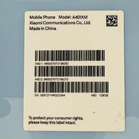 Xiaomi Redmi 12 5G A401XM スカイブルー SIMフリー SoftBank 赤ロム 送料無料の画像（4）