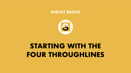 Starting with the Four Throughlines