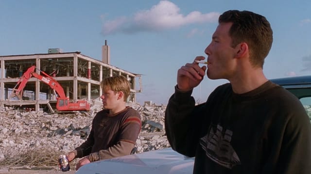 Will and Chuckie together in Good Will Hunting