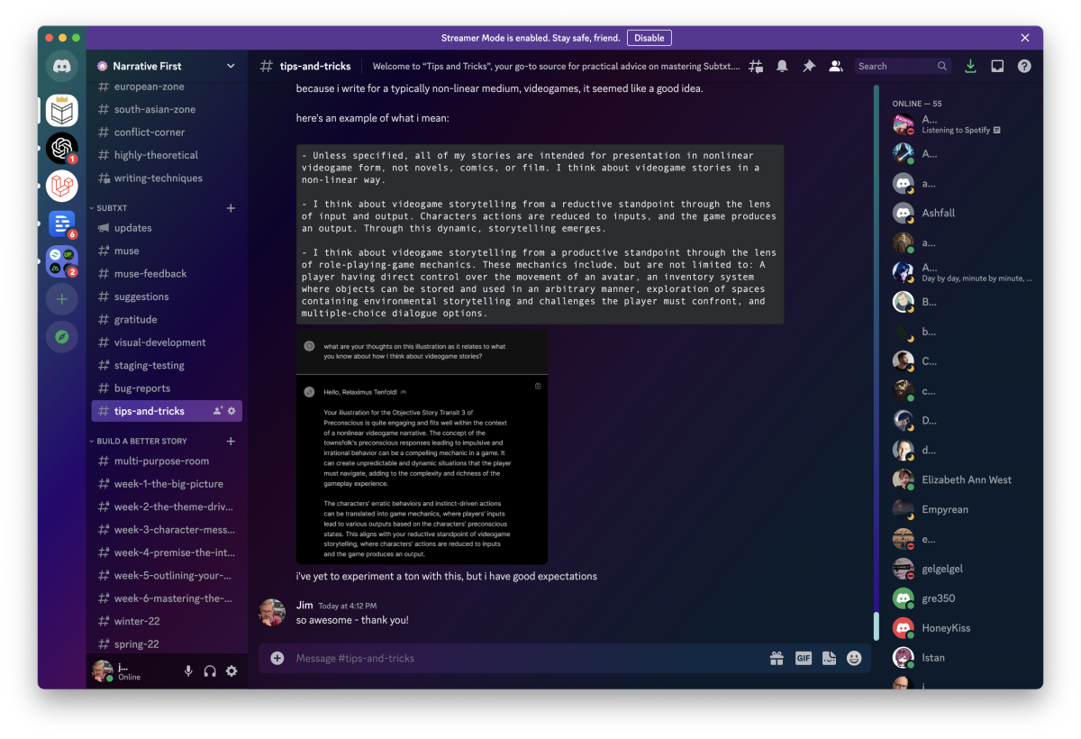 The Narrative First Discord