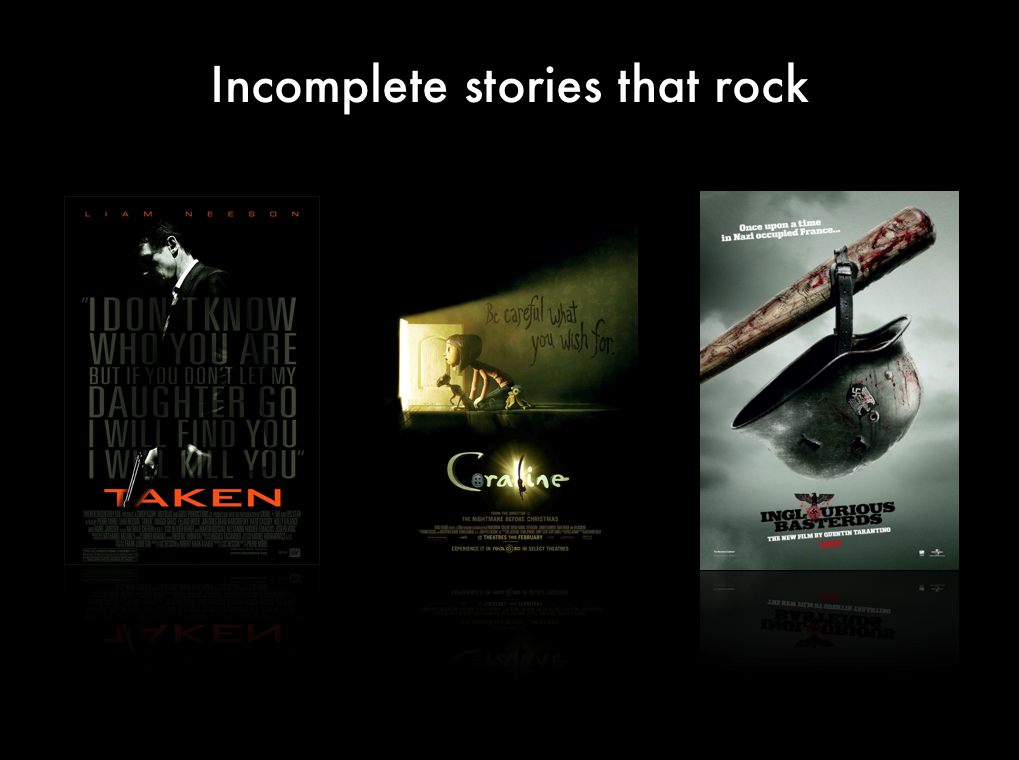 Incomplete Stories that Rock