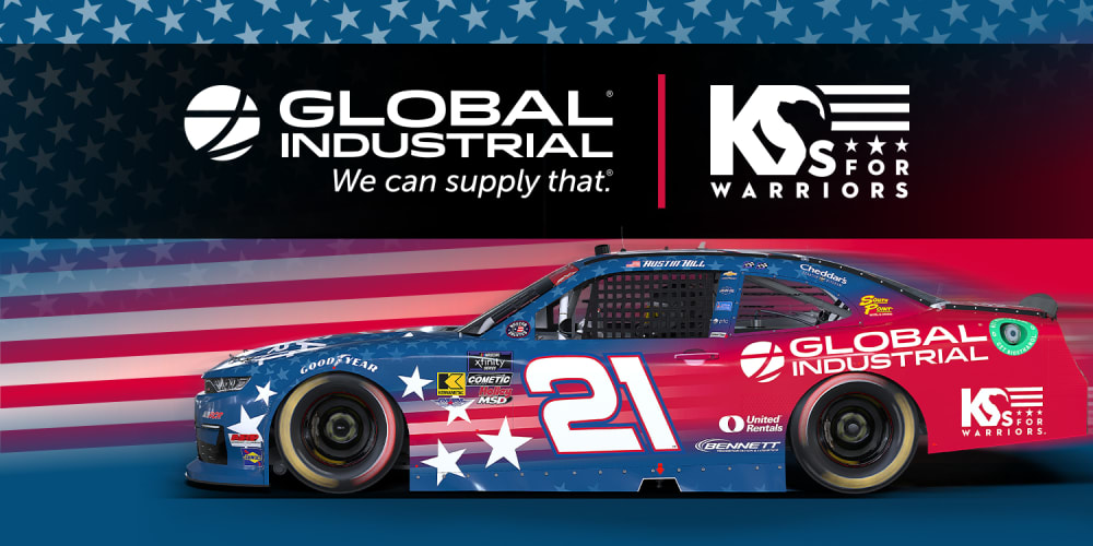 Global Industrial Company To Raise Awareness for K9s For Warriors At NASCAR Xfinity Series Race on  Memorial Day Weekend