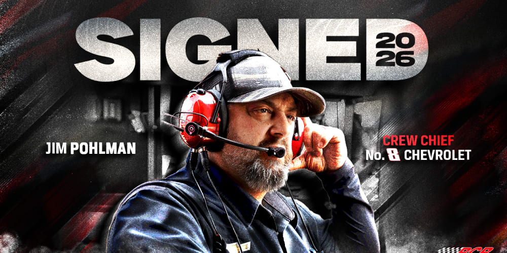 Richard Childress Racing Appoints Jim Pohlman Crew Chief of the No. 8 Chevrolet and driver Kyle Busch in the NASCAR Cup Series Beginning in 2026