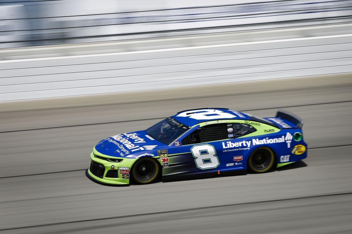 Daniel Hemric qualified his No. 8 Liberty National Camaro ZL1 third for Sunday&apos;s race at Chicagoland Speedway.