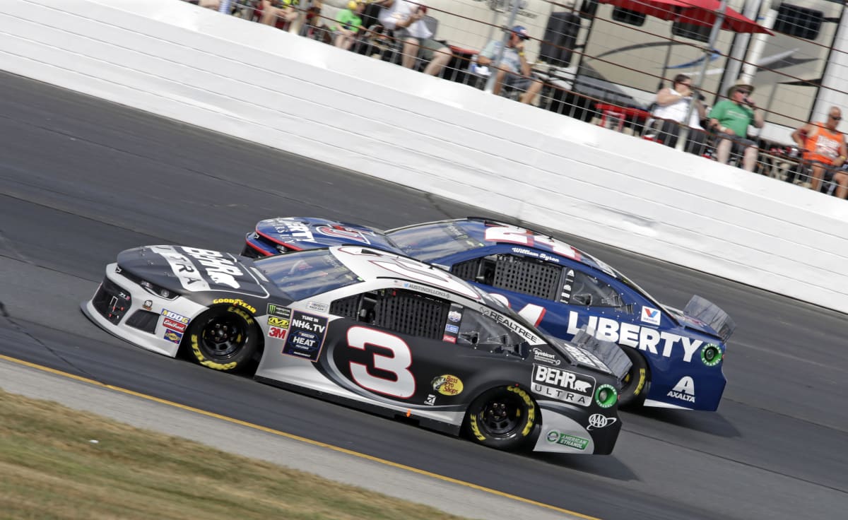 A blown right front tire took a heavy toll on Dillon&apos;s No. 3 BEHR ULTRA Chevrolet ZL1, finishing the Foxwoods Resort Casino 301 32nd.