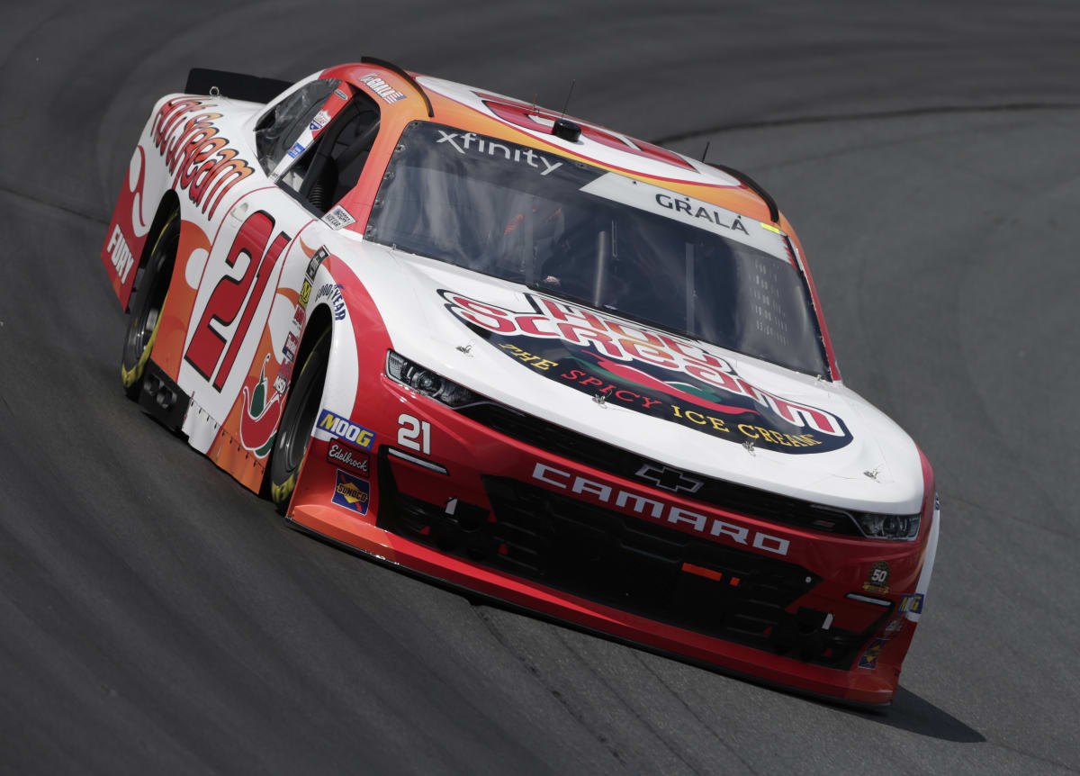 Kaz Grala qualified his No. 21 Hotscream Chevrolet 12th for the New Hampshire 200.