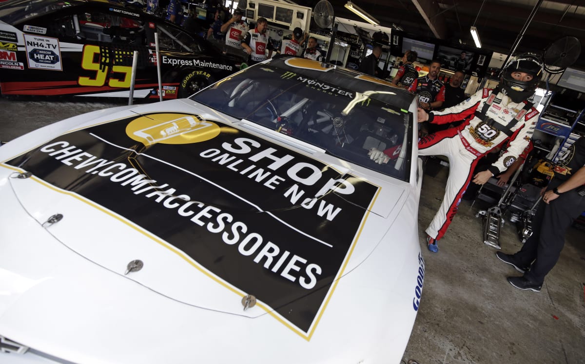 Austin Dillon prepares to climb in the No. 3 Chevrolet Accessories Chevrolet for opening practice at Michigan International Speedway.