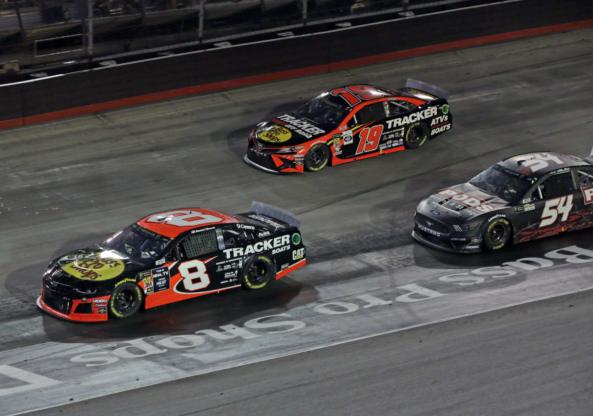 Daniel Hemric battled back to a 12th-place finish Saturday night at Bristol to be the highest-finishing Bass Pro Shops-partnered car.