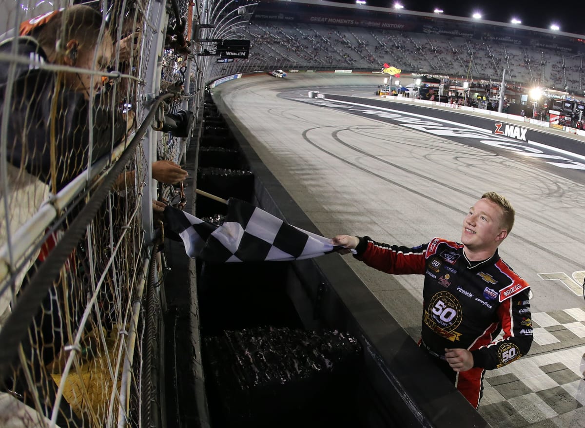 Tyler Reddick collects his fourth checkered flag of the 2019 NASCAR Xfinity Series season after a statement performance at Bristol Motor Speedway.
