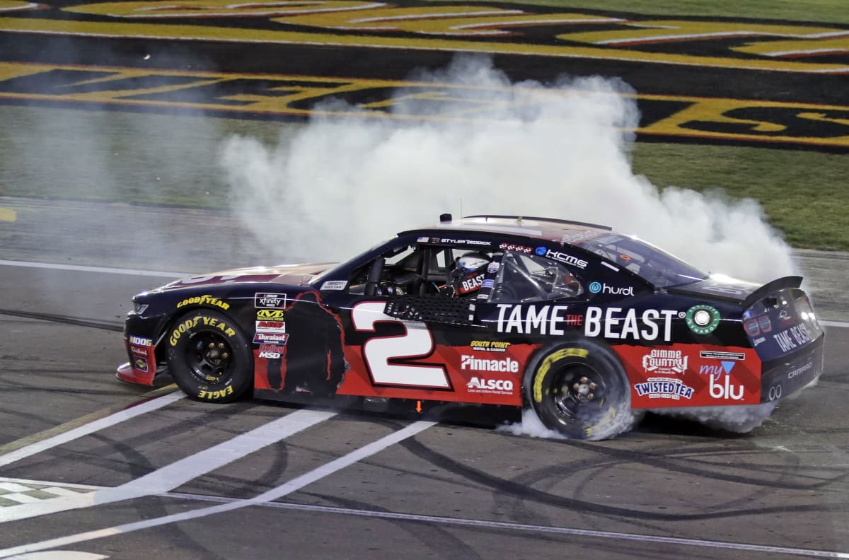 Thanks to a great gamble on fuel mileage, Tyler Reddick and the No. 2 TAME the BEAST team picked up their fifth win of the season on Saturday.