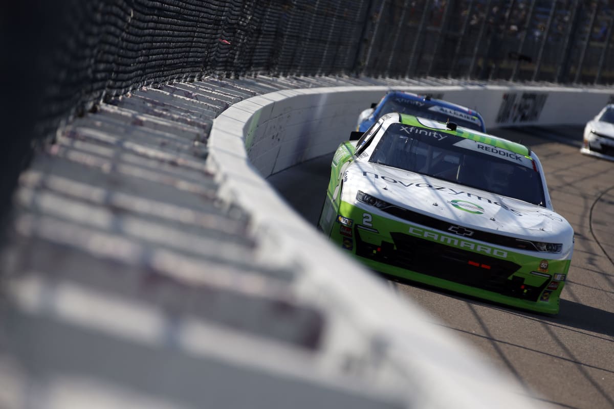Tyler Reddick maintained a second-place position for most of the U.S. Cellular 250, but an untimely caution relegated the Novozymes/ American Ethanol Camaro to a fifth place finish.