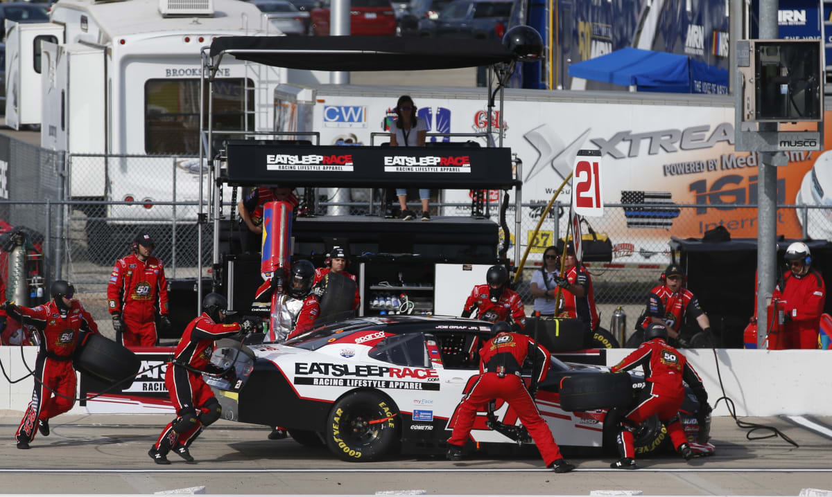 The No. 21 Team worked hard to keep the Eat Sleep Race Chevrolet Camaro pushing during the CircuitCity.com 250.