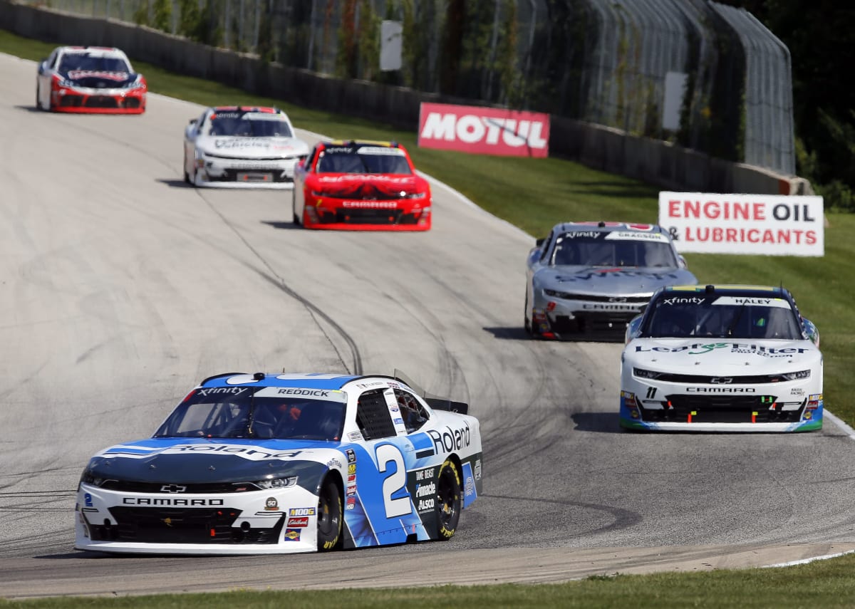 Tyler Reddick earned points in Stage 1 and ended Saturday's race at Road America with a third-place finish, his 18th top-five finish of 2019.
