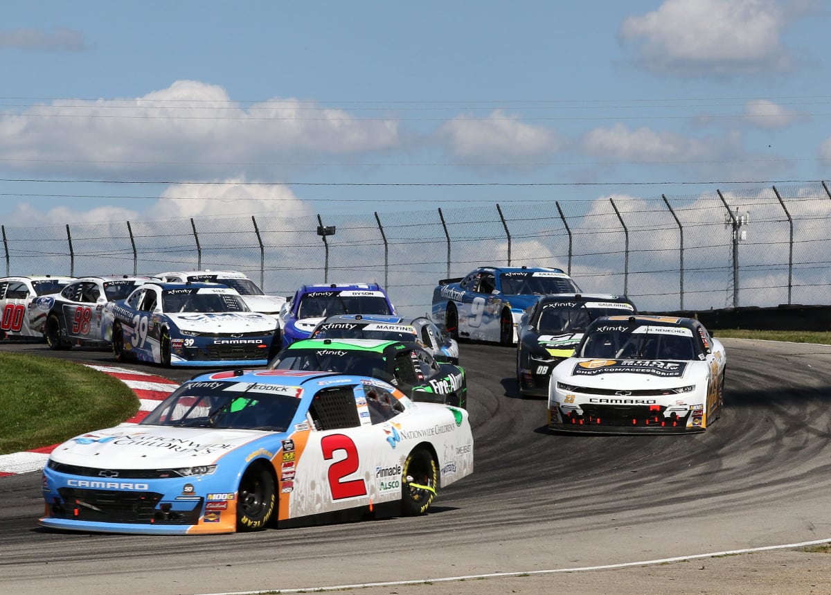 Despite his self-admitted struggles on the road course, Tyler Reddick drove the No. 2 Nationwide Children's Hospital Chevrolet to a fourth-place finish at Mid-Ohio Sports Car Course on Saturday.