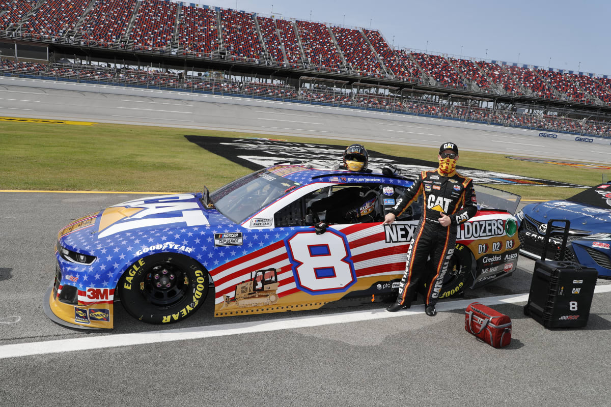 October 4, 2020:   #8: Tyler Reddick, Richard Childress Racing, Chevrolet Camaro Cat Next Gen Dozers                                                                                                                              

during the YellaWood 500 at the Talladega Super Speedway in Talladega, AL.  .  (HHP/Andrew Coppley)