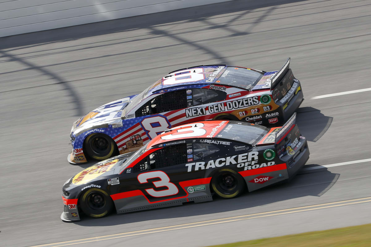 The NASCAR Cup Series teams take to the track for the YellaWood 500 at Talladega Superspeedway in Talladega, Alabama.