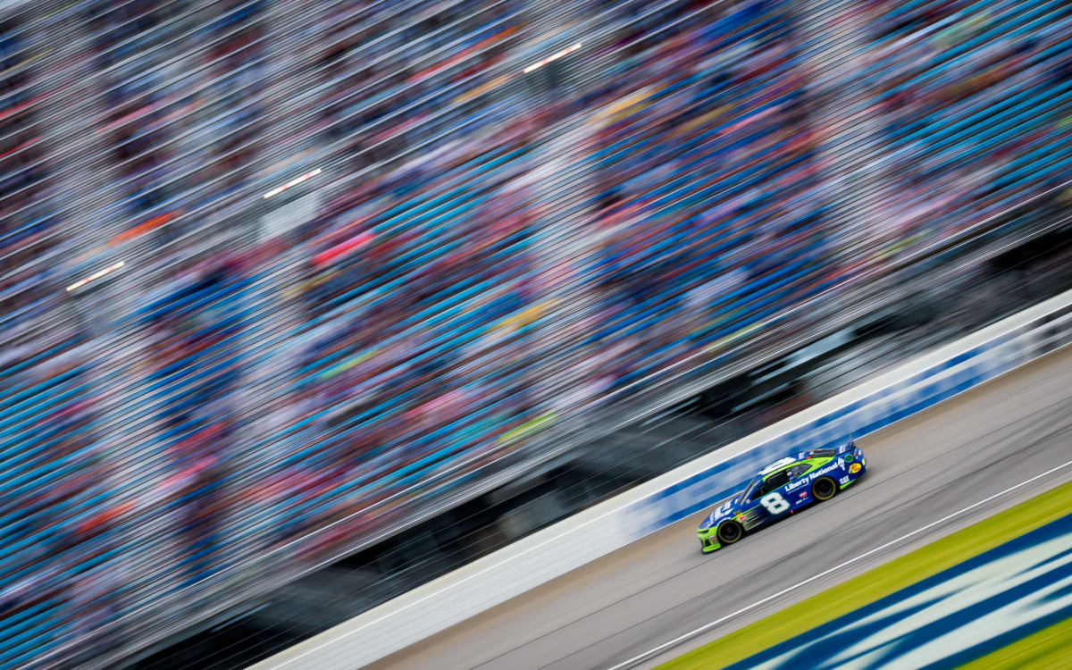 Daniel Hemric battled back from a tough spot to finish his Liberty National Camaro P19 for Sunday&apos;s race.
