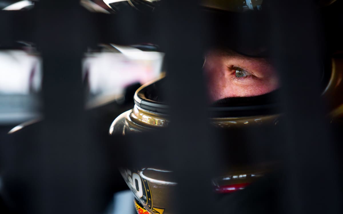 Tyler Reddick focuses on the task at hand inside the No. 2 Chevrolet during practice at ISM Raceway.