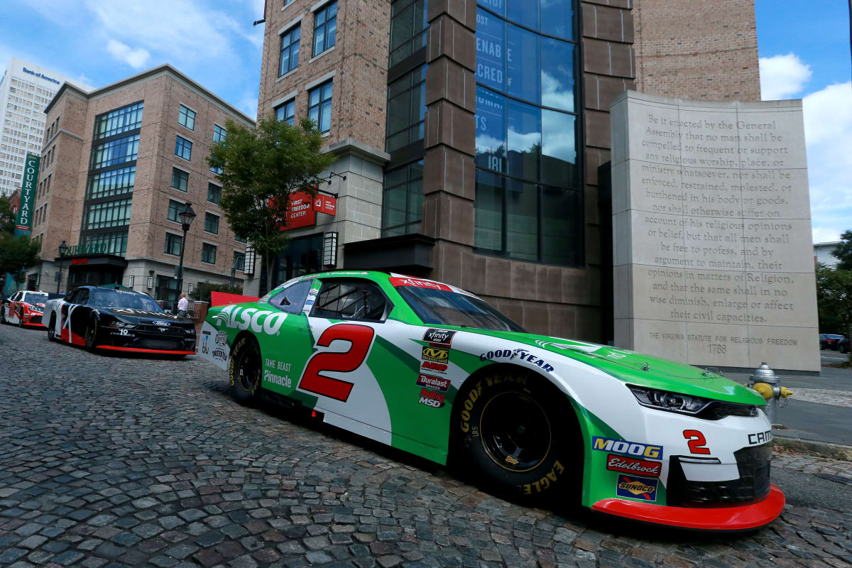 Prior to hitting the racetrack, Tyler Reddick took the No. 2 Alsco Chevrolet around the city streets of Richmond to promote the Xfinity Series Playoffs.