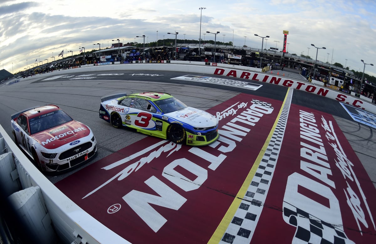 DARLINGTON, SOUTH CAROLINA - MAY 17: Austin Dillon, driver of the #3 Symbicort Chevrolet,  during the NASCAR Cup Series The Real Heroes 400 at Darlington Raceway on May 17, 2020 in Darlington, South Carolina. NASCAR resumes the season after the nationwide lockdown due to the ongoing coronavirus (COVID-19). (Photo by Jared C. Tilton/Getty Images) | Getty Images