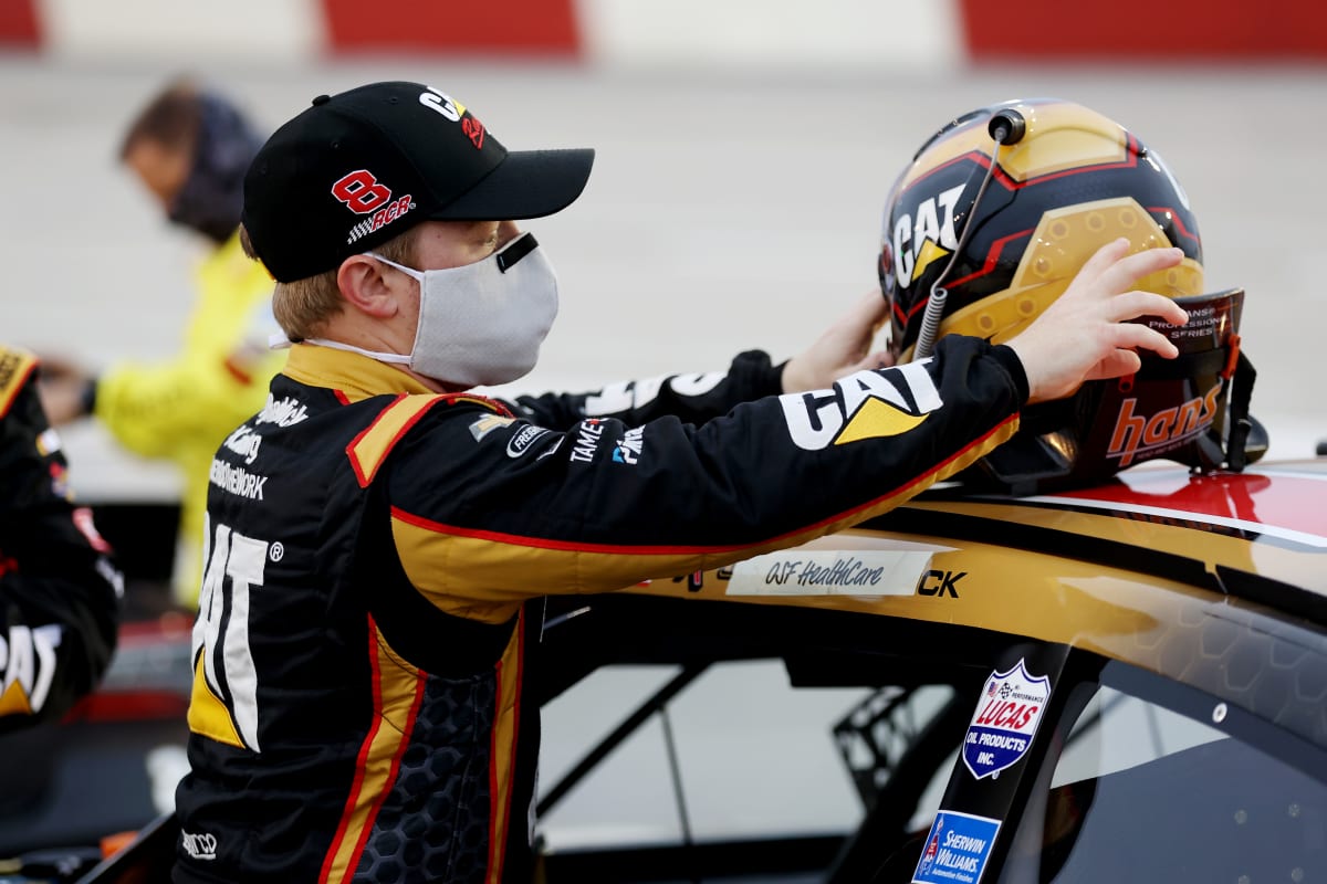 DARLINGTON, SOUTH CAROLINA - MAY 20: Tyler Reddick, driver of the #8 Caterpillar Chevrolet, prepares for the NASCAR Cup Series Toyota 500 at Darlington Raceway on May 20, 2020 in Darlington, South Carolina. (Photo by Chris Graythen/Getty Images) | Getty Images