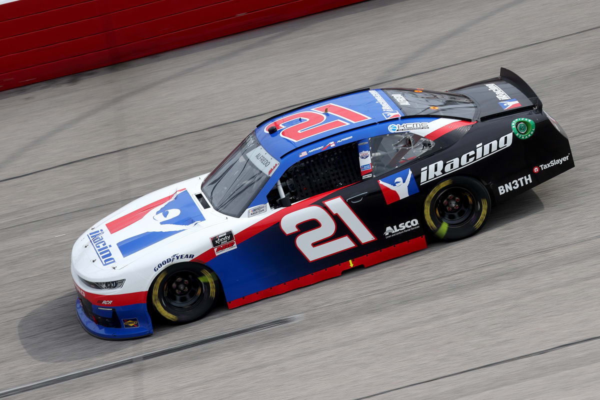 DARLINGTON, SOUTH CAROLINA - MAY 21: Anthony Alfredo, driver of the #21 iRacing Chevrolet, drives during the NASCAR Xfinity Series Toyota 200 at Darlington Raceway on May 21, 2020 in Darlington, South Carolina. (Photo by Chris Graythen/Getty Images) | Getty Images