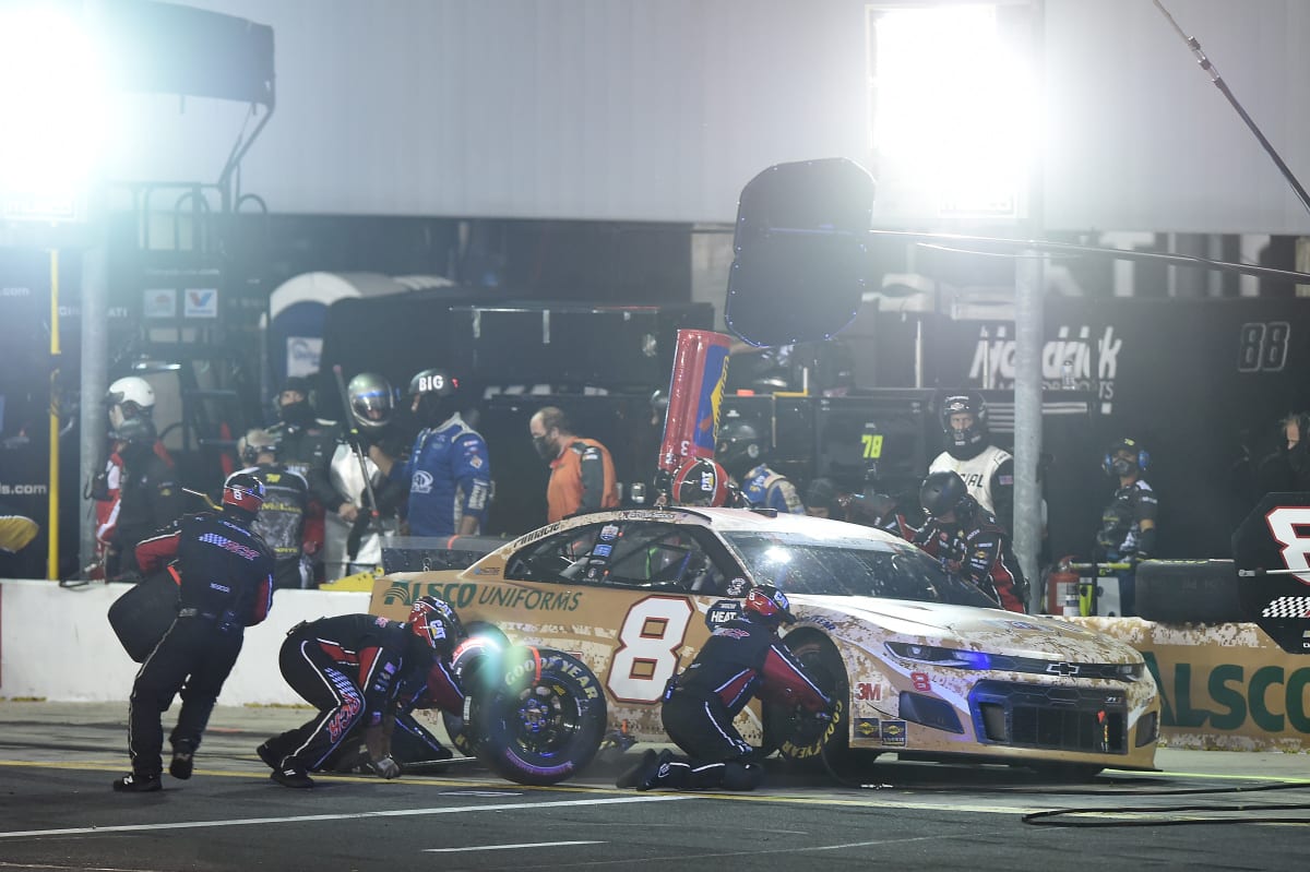 CONCORD, NORTH CAROLINA - MAY 24: Tyler Reddick, driver of the #8 Alsco Uniforms Chevrolet, pits during the NASCAR Cup Series Coca-Cola 600 at Charlotte Motor Speedway on May 24, 2020 in Concord, North Carolina. (Photo by Jared C. Tilton/Getty Images) | Getty Images