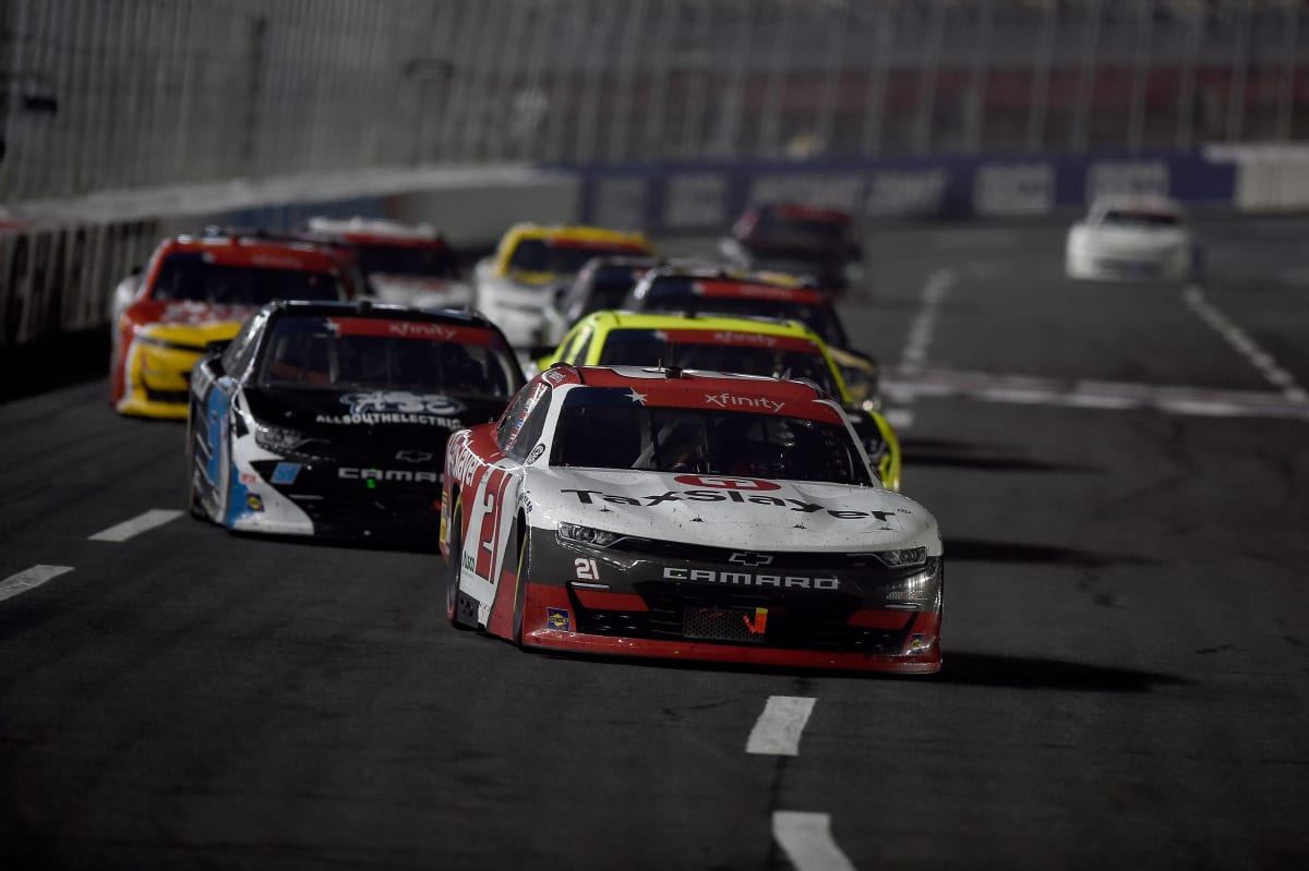 CONCORD, NORTH CAROLINA - MAY 25: Myatt Snider, driver of the #21 TaxSlayer Chevrolet, drives during the NASCAR Xfinity Series Alsco 300 at Charlotte Motor Speedway on May 25, 2020 in Concord, North Carolina. (Photo by Jared C. Tilton/Getty Images) | Getty Images