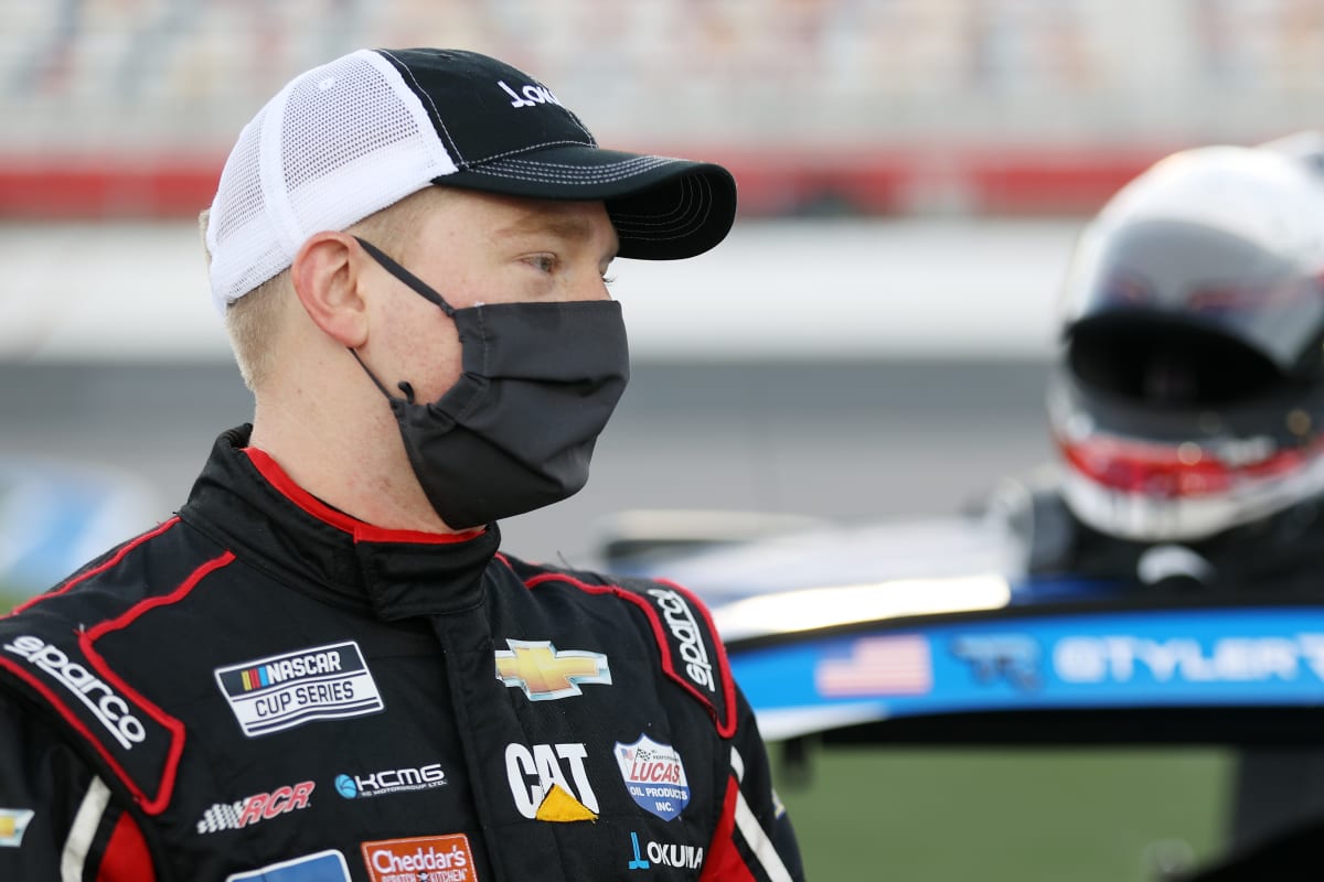 CONCORD, NORTH CAROLINA - MAY 28: Tyler Reddick, driver of the #8 Okuma Chevrolet, waits on the grid prior to the NASCAR Cup Series Alsco Uniforms 500 at Charlotte Motor Speedway on May 28, 2020 in Concord, North Carolina. (Photo by Chris Graythen/Getty Images) | Getty Images
