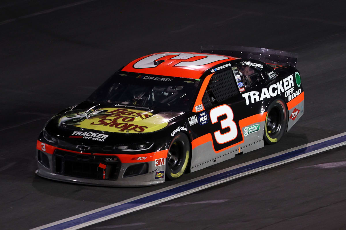 CONCORD, NORTH CAROLINA - MAY 28: Austin Dillon, driver of the #3 Bass Pro Shops/Tracker Off Road Chevrolet, drives during the NASCAR Cup Series Alsco Uniforms 500 at Charlotte Motor Speedway on May 28, 2020 in Concord, North Carolina. (Photo by Chris Graythen/Getty Images) | Getty Images