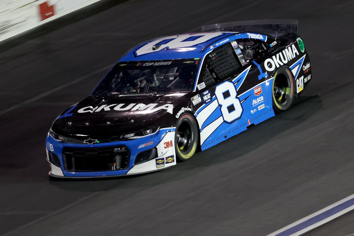 CONCORD, NORTH CAROLINA - MAY 28: Tyler Reddick, driver of the #8 Okuma Chevrolet, drives during the NASCAR Cup Series Alsco Uniforms 500 at Charlotte Motor Speedway on May 28, 2020 in Concord, North Carolina. (Photo by Chris Graythen/Getty Images) | Getty Images