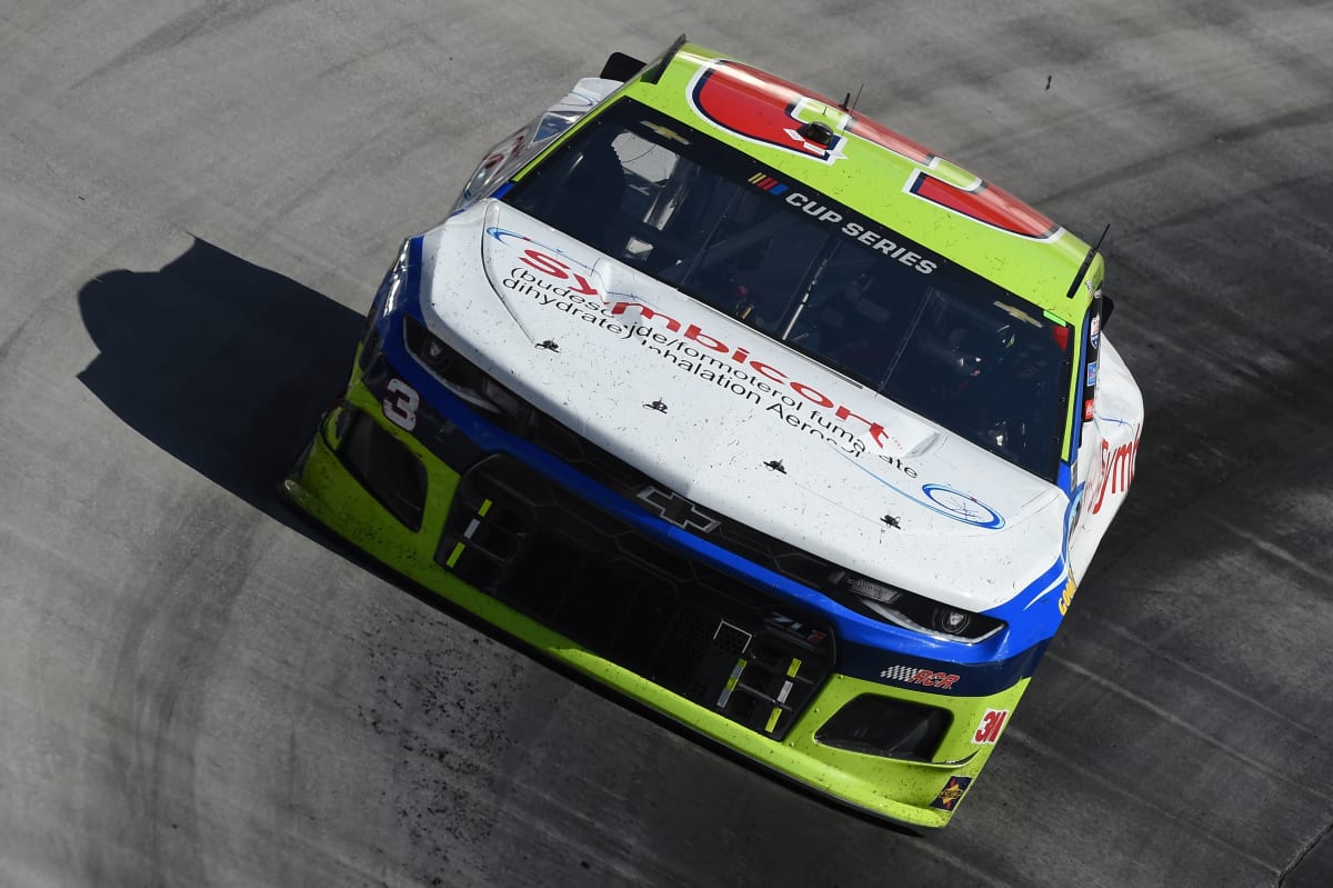 BRISTOL, TENNESSEE - MAY 31: Austin Dillon, driver of the #3 Symbicort Chevrolet, drives during the NASCAR Cup Series Food City presents the Supermarket Heroes 500 at Bristol Motor Speedway on May 31, 2020 in Bristol, Tennessee. (Photo by Jared C. Tilton/Getty Images) | Getty Images
