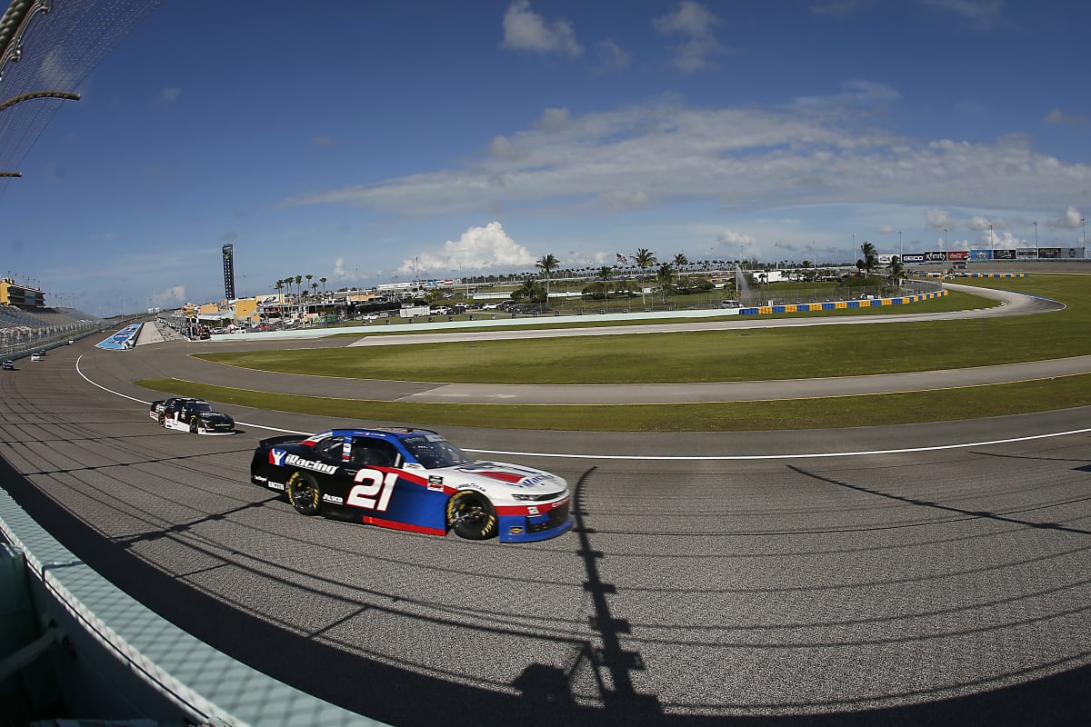 HOMESTEAD, FLORIDA - JUNE 13: Anthony Alfredo, driver of the #21 iRacing Chevrolet, races during the NASCAR Xfinity Series Hooters 250 at Homestead-Miami Speedway on June 13, 2020 in Homestead, Florida. (Photo by Michael Reaves/Getty Images) | Getty Images