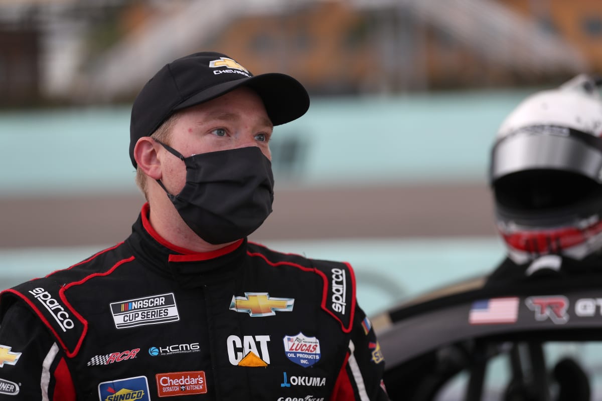 HOMESTEAD, FLORIDA - JUNE 14: Tyler Reddick, driver of the #8 Chevrolet, stands on the grid prior to the NASCAR Cup Series Dixie Vodka 400 at Homestead-Miami Speedway on June 14, 2020 in Homestead, Florida. (Photo by Chris Graythen/Getty Images) | Getty Images