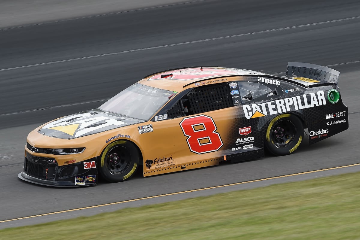 LONG POND, PENNSYLVANIA - JUNE 27: Tyler Reddick, driver of the #8 Caterpillar Chevrolet, drives during the NASCAR Cup Series Pocono Organics 325 in partnership with Rodale Institute at Pocono Raceway on June 27, 2020 in Long Pond, Pennsylvania. (Photo by Jared C. Tilton/Getty Images) | Getty Images