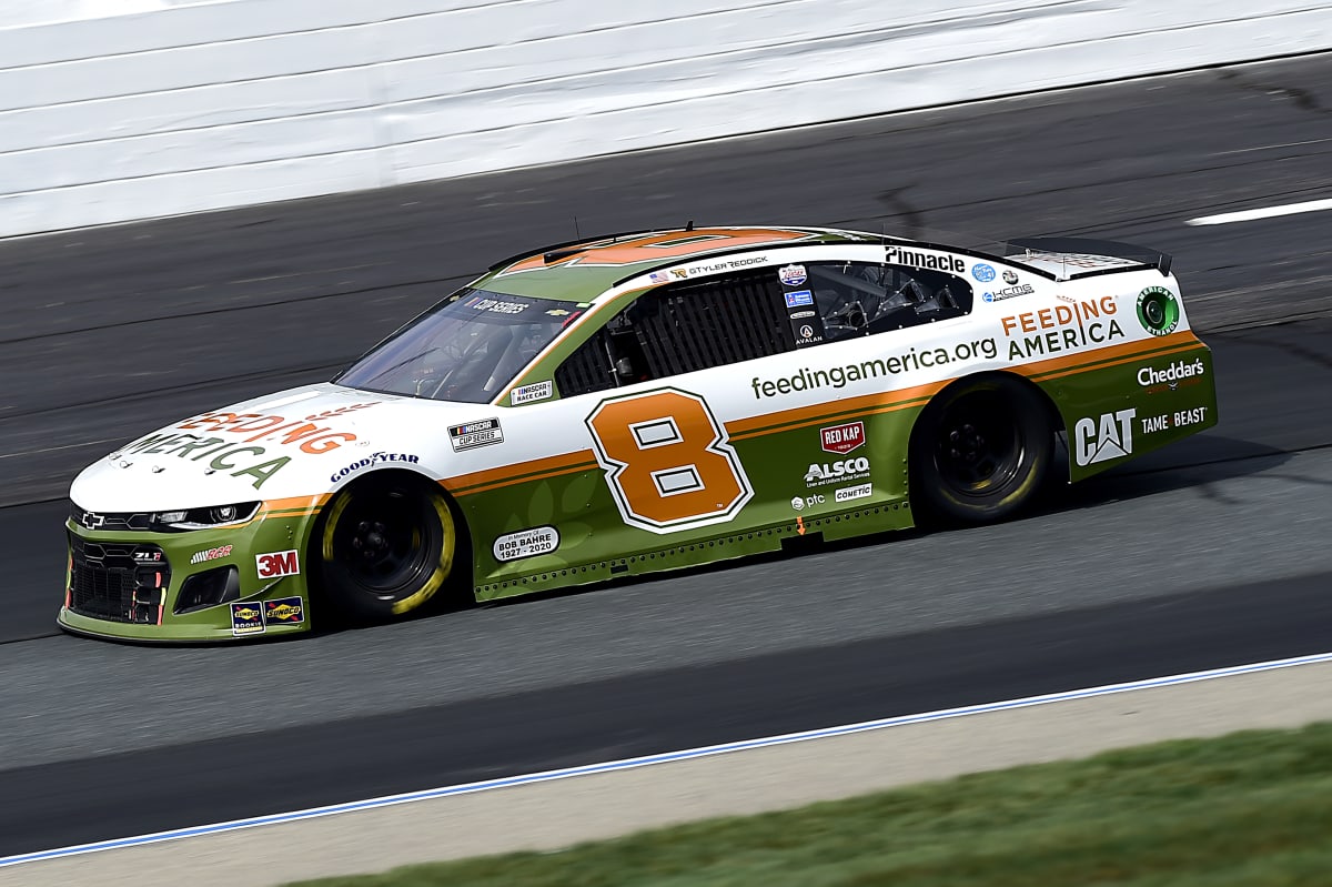 LOUDON, NEW HAMPSHIRE - AUGUST 02: Tyler Reddick, driver of the #8 Feeding America Chevrolet, drives during the NASCAR Cup Series Foxwoods Resort Casino 301 at New Hampshire Motor Speedway on August 02, 2020 in Loudon, New Hampshire. (Photo by Jared C. Tilton/Getty Images) | Getty Images