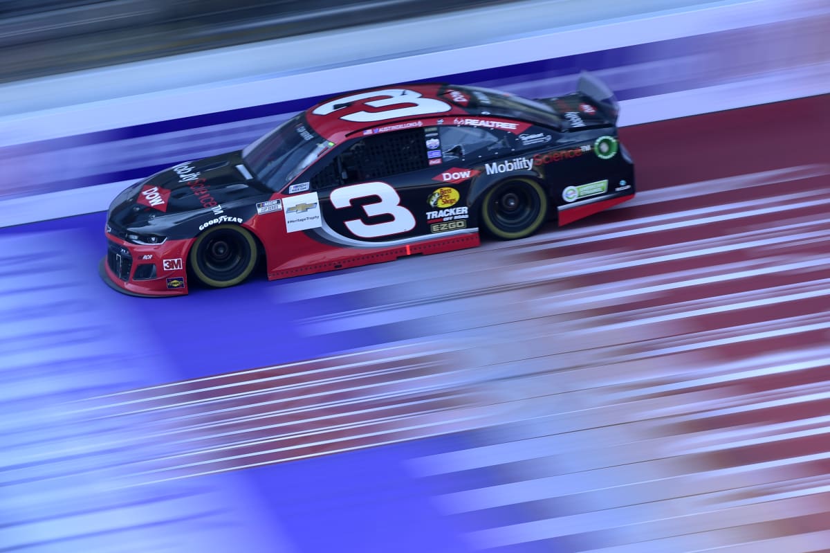 BROOKLYN, MICHIGAN - AUGUST 08: Austin Dillon, driver of the #3 Dow Mobility Service Chevrolet, drives during the NASCAR Cup Series FireKeepers Casino 400 at Michigan International Speedway on August 08, 2020 in Brooklyn, Michigan. (Photo by Jared C. Tilton/Getty Images) | Getty Images